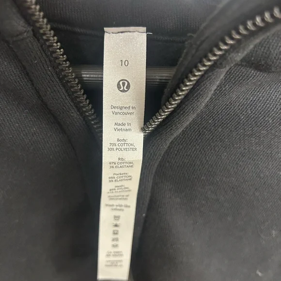 Lululemon Black Scuba Full Zip Hoodie - Picture 4 of 4